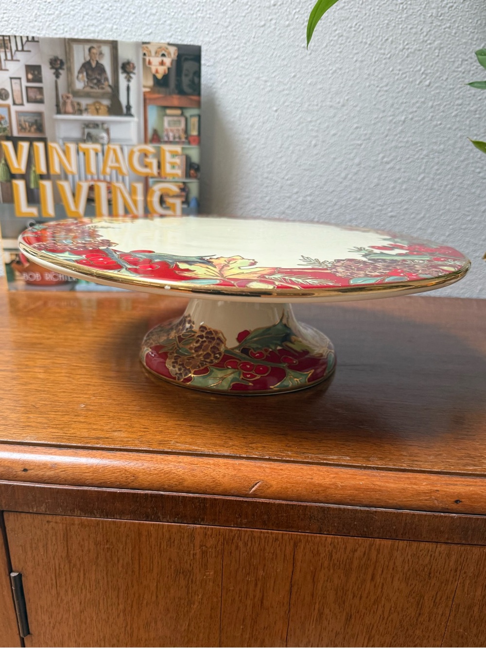 F. Giorgi by Ceramica pedestal cake stand Made in Italy EUC